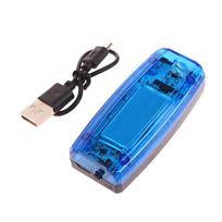 LED peties lempa raudona mėlyna įspėjamoji avarinė policijos šviesa mirksinti peties lempa įkraunama per USB peties įspėjimas as the picture