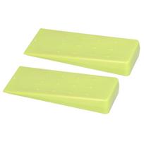 2 Pcs Chainsaw Wedges 8 Inch Green Chainsaw Felling Cutting Wedges Log Splitter Wedges