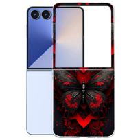 For Samsung Galaxy Z Flip 7 6 5 4 3 Case Fashion Painting Hard PC Transparent Cover For Galaxy Z Flip7 Folding Cases Funda Coque Galaxy Z Flip7