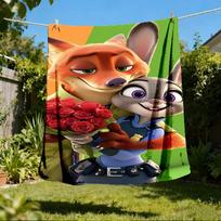1pc Neymar Outdoor Flannel Blanket, Soft, 80x120cm