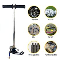 3-stage 300BAR PCP Air Pump Outdoor Diving Inflation Equipment Stainless Steel  High Pressure Hand Pump 26*62cm