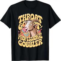 Embarrassing Shirt Throat Goat Inappropriate Adult Humor T-Shirt S juoda