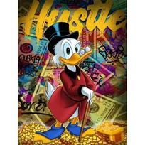 Disney deimantinė tapyba Antis McMuffinas Madinga grafiti iliustracija Mozaikos menas PASIDARYK pats kryželiu siuvinėjimo rinkinys Viso deimanto namų dekoras Dovana Round 20x30cm