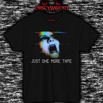 Just One More Tape T-Shirt Analog Horror VHS Glitch Face Graphic Tee S