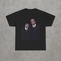 Nas Dmx in Black Suits T-Shirt | Portrait Illustration, Minimal Fashion Tee Belly movie tee S