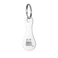 Metal Shopping Cart Tokens Trolley Token Key Ring Decorative Keychain Multipurpose Shopping Portable For Home Outdoor 2pcs