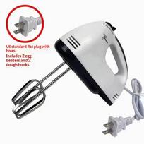 Electric Hand Mixer Lightweight Portable 7-Speed 4 Baking Whisks Professional Mixer for Dessert Cake Pastry Making US Plug