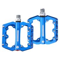 ALNC-527 Ultralight for Aluminum Alloy 6061 96x101x18mm Road/MTB/E-Bike/BMX Pedals with 3 Bearings Pedal mėlyna