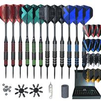 Win.Max 12pc 16g Soft Tip Darts Set with 24 Flights Aluminum Alloy Shaft Durable Customizable juoda