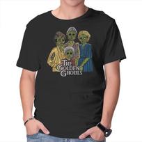 Unisex Crew Neck T-Shirt The Golden Ghouls Graphic Short Sleeve Casual Tee XL