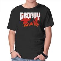 Unisex Crew Neck T-Shirt Groovy and Doomy Graphic Short Sleeve Casual Tee XXXL