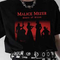 Men's and Women's T-shirts Malice Mizer band beast of blood black T-shirt short sleeve All sizes XL