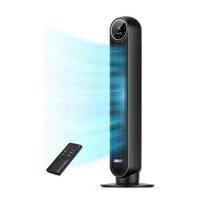 Silent Tower Fan, 25ft/s Velocity Electric Cooling Fan with Remote