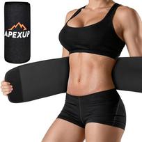 APEXUP Waist Trainer for Women Lower Belly Fat Men Sweat Band Stomach Wrap Waist Trimmer Removable Lumbar Support Made in China Large juoda
