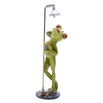 Funny Frogs on Treadmill Resin Figurine for Craft Display and Home Decors Desktop Bookshelf Ornament Animal Sculpture