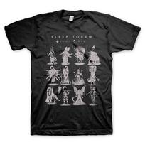 Men's Sleep Token Invert T-shirt Small Black 3XL