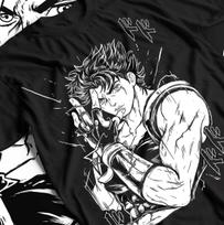 JoJo's Bizarre Adventure T-shirt, Jonathan Joestar Giorno Giovanna, Anime Manga. S