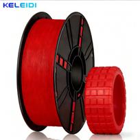 KELEIDI Factory PETG PLA ABS TPU Filament 1.75mm 1kg(2.2lbs) Dimensional Accuracy Probability +/- 0.02 mm 3D Printers TPU&3D Printing Filaments&TPU raudona