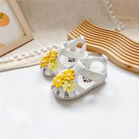 Japanese Summer Baby Sandals - Velcro Toe Cap, Leather, Unisex Size 15: Inner length approx. 15cm