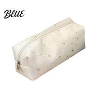 Star Print Stationery Bag Glitter Pencil Case Oxford Cloth Small Pouch Case juoda