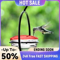 Hummingbird Feeder Tray Attract Birds Hummingbird Drinker Feeder with Red Plastic Bowl for Outside Garden Backyard Patio Deck China Mainland