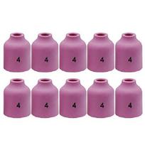 A25F-TIG Gas Lens Set-4 Pieces 53N Series Nozzle& Alumina Nozzle- Cup For Argon Arc Welding Accessory