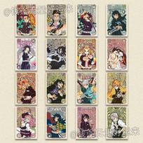 Anime Cartoon Postcard Nezuko Kamado Peripheral Goods Student Collection Exquisite Card Paper Thicken Birthday Gift