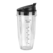 ABS + PC Blender Cup Leak Proof Sip and Seal Lid Replacement Cup for Ninja BL480BL482 Gym Use juoda