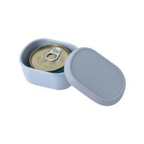 Reusable Cat Food Can Sealed Box Storage Container 3oz 85g 2 56in 65mm Silicone Lid Leak Proof Design Wet Food Freshness Prevent mėlyna
