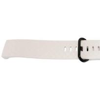 Bracelet pour traqueur - MY-MONTRE - Fitbit Charge 3 - Blanc - Plastique souple - Boucle plastique noire balta