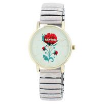 Montre - RAPTOR - Frida Kahlo Edition - Boîtier 36 mm - Bracelet acier extensible 18 mm - Quartz Miyota 2035 gryna