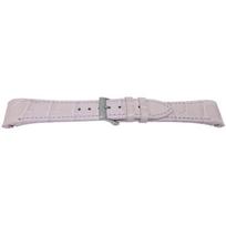 Bracelet montre - MY-MONTRE - pour Rolex Oyster Datejust 20mm - Alligator véritable - Rose - Boucle acier inox poli rožinė