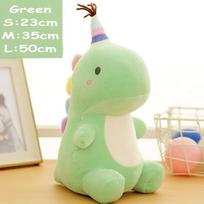 Cute High Quality Rainbow Hap Dinosaur Plushie Doll Stuffed Glass Green Dinos Pink Dinosaur Cuddly Appease Toy 23cm
