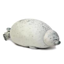 Piktas Ruonio Pagalvė Chubby 3D Naujoviška Jūros Liūto Lėlė Pliušinis Kimštas Žaislas Kūdikio Miego Metimo Pagalvė Dovanos Vaikams Mergaitėms 20cm white