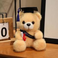18cm Kawaii PhD Teddy Bear Plush Toy Graduation Gift Cute Doctor Bear for Graduates  Perfect Gift for Kids Friends Boys Girls 18cm