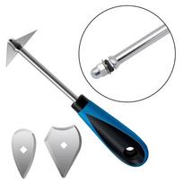 8-Inch Stainless Steel Paint Shaver Kit With Interchangeable Triangle, Combination, Heart Blades Types For Home Improvement China Mainland