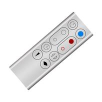 Pakeičiamas nuotolinio valdymo pultelis, tinkantis Dyson AM09 HP00 HP01 oro valytuvui, bementiam ventiliatoriui, nuotolinio valdymo pultelis, sidabrinis-LITE NONE white