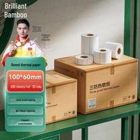 Xuanzhu 3-Proof Thermal Printer Labels Bulk Pack 100x60mm, 800 Sheets/Roll (30 Rolls)