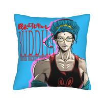 Record Of Ragnarok Square Pillow Case Polyester Throw Pillow Manga Vintage Pillowcase Peach skin 18*18(CM)-1Pcs