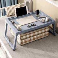 Non-slip Folding Bed Table No-Installation Laptop Stand Practical Small Laptop Desk  Office Use pilka