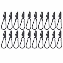 40Pcs Plastic Alligator Tent Clips Anti-Skid Awning Tarpaulin Clips  Tent Setup juoda