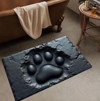 3D Letenos Grindų Kilimėlis su Realistiška Reljefine Tekstūra Neslystantis Padas Tinka Vidaus ir Lauko Įėjimui Virtuvei ir Gyvūnų Zonui Kilimai 40cm x 60cm