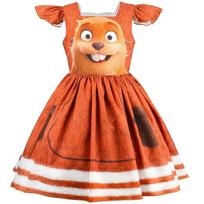 Hoppers Kids Cartoon Beaver Cosplay Dress With Spring And Summer Wear For Ages 3 To 8 100cm