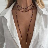 SHIXIN Vintage Seed Beads Chain Long Choker Necklace Women Stackable Adjustable Sweater Chain 2026 Fashion Jewelry Accessories