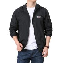 Summer Sun Protection Clothing, Men's Thin Breathable Jacket, Outdoor Quick Drying Fishing Suit, UV Resistant Windbreaker Hooded Coat M juoda