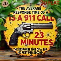 Retro Revolver Metal Tin Sign with Safety Quote  Vintage Gun Wall Art for Man Cave Home Bar  Western Decor 20x20cm(8x8inch)
