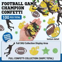 Football Theme for School Day Party, 100 Pep Decorations One Size juoda