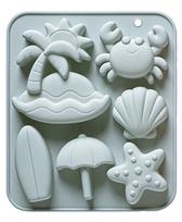 Chocolate Beach Theme for, Seashell, Shapes - DIY Candy Making for Baking One Size mėlyna