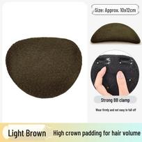 Velcro Pad Hair Bun Wig Piece - Women's Seamless Hair Volume Booster for Fluffy, High Crown Ancient Style