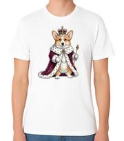 Royal Corgi King Graphic Unisex T-Shirt Funny Cute Dog Lover Tee L